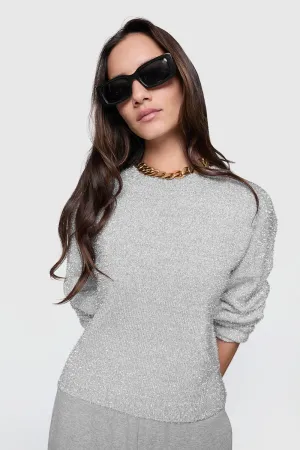 Henley Lurex Pullover