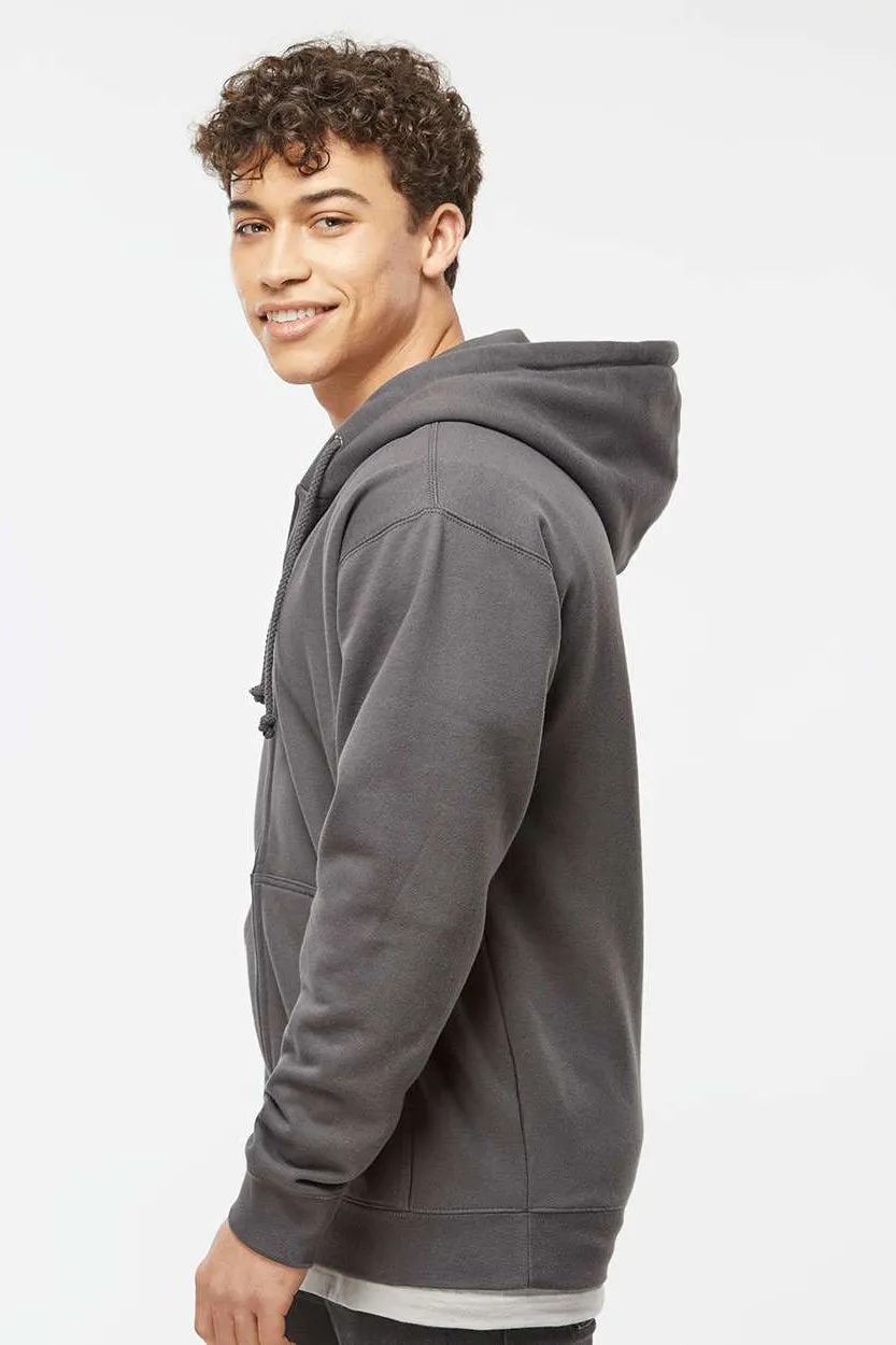 Independent Trading Company Herren Kapuzenpullover mit Reißverschluss und Taschen - Anthrazitgrau