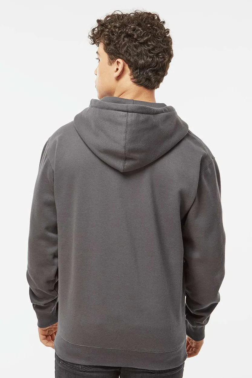 Independent Trading Company Herren Kapuzenpullover mit Reißverschluss und Taschen - Anthrazitgrau