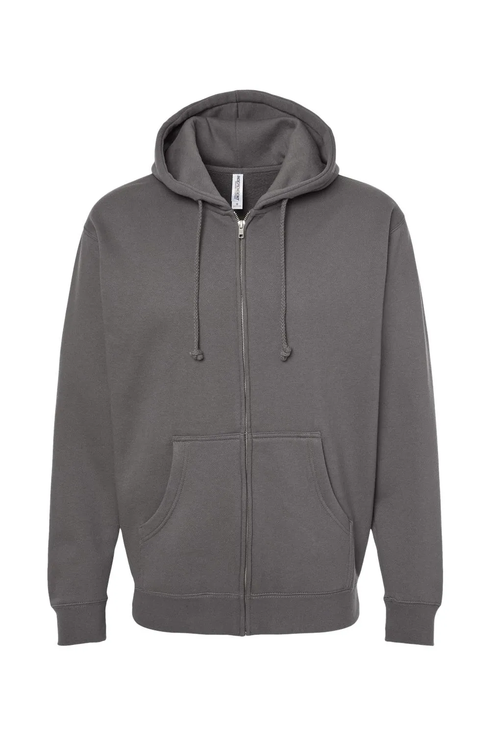 Independent Trading Company Herren Kapuzenpullover mit Reißverschluss und Taschen - Anthrazitgrau