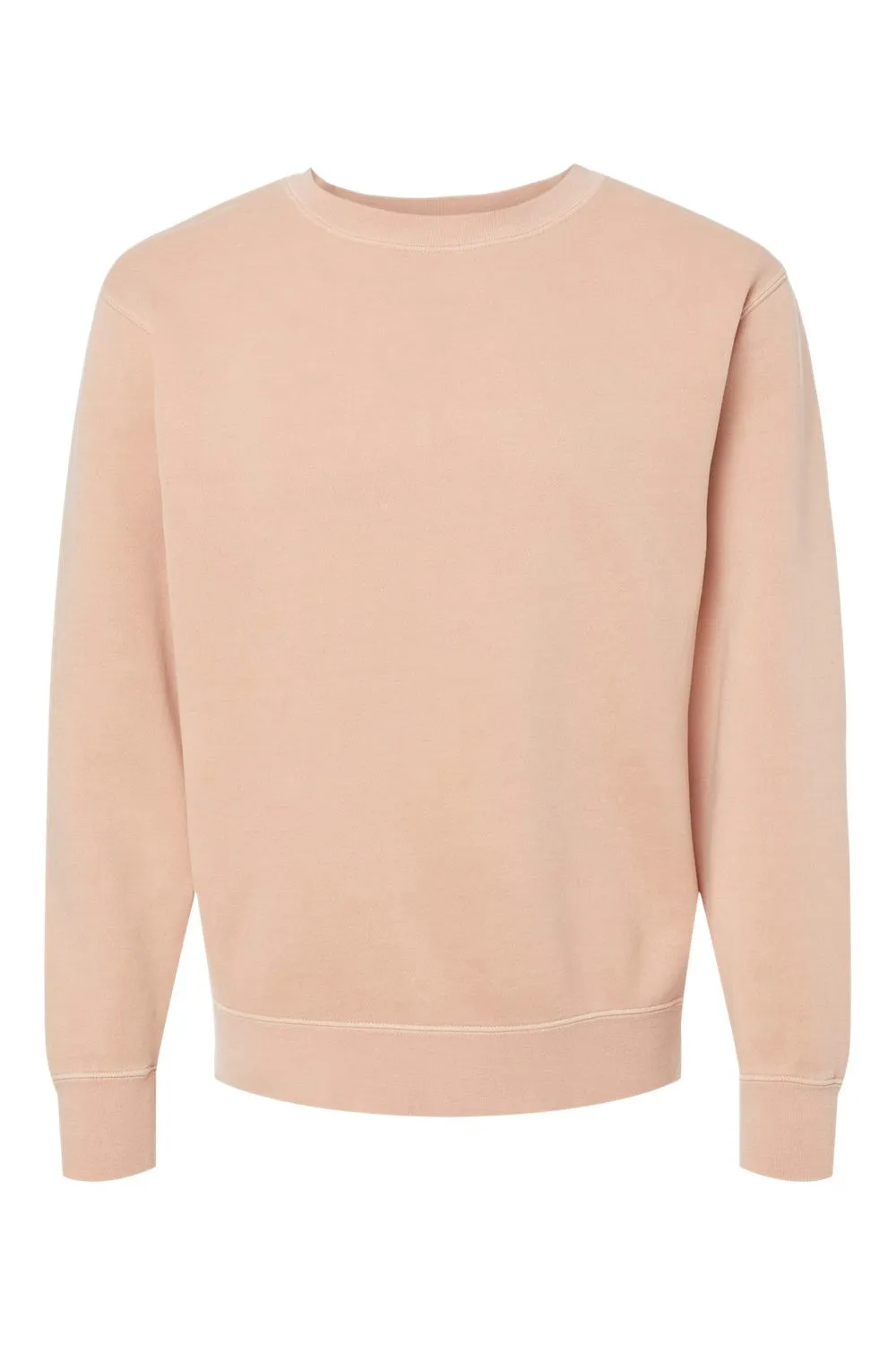 Independent Trading Company Herren Pigmentgefärbtes Rundhals-Sweatshirt - Staubiges Rosa