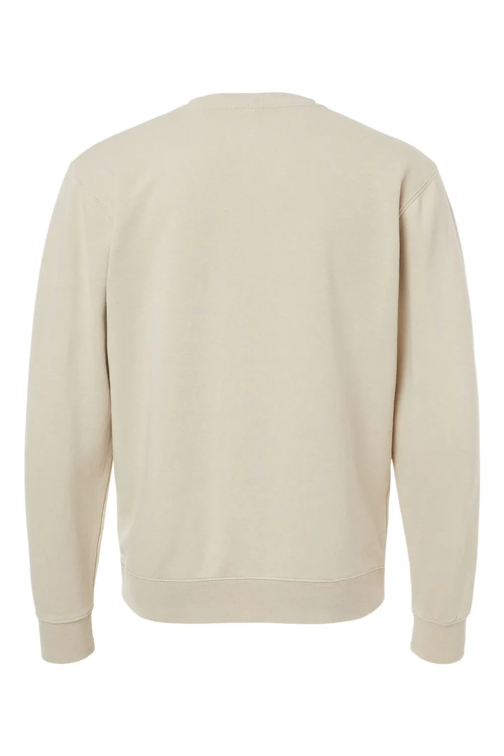 Independent Trading Company Herren Pigmentgefärbtes Rundhals-Sweatshirt - Elfenbein