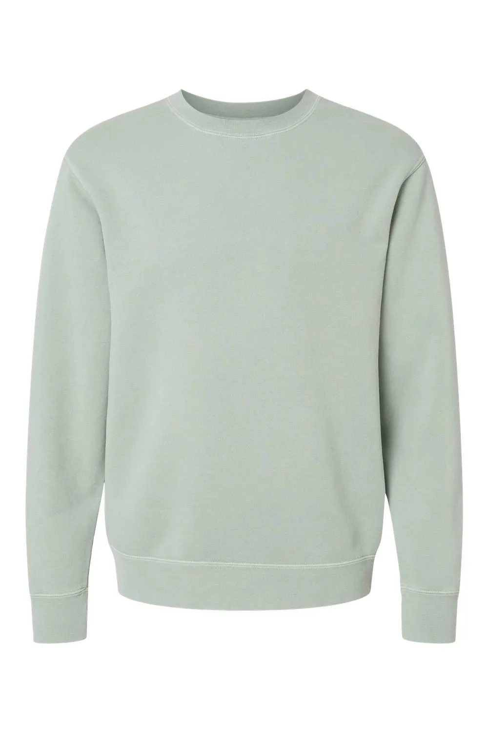 Independent Trading Company Herren Pigmentgefärbtes Rundhals-Sweatshirt - Salbeigrün