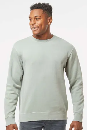 Independent Trading Company Herren Pigmentgefärbtes Rundhals-Sweatshirt - Salbeigrün