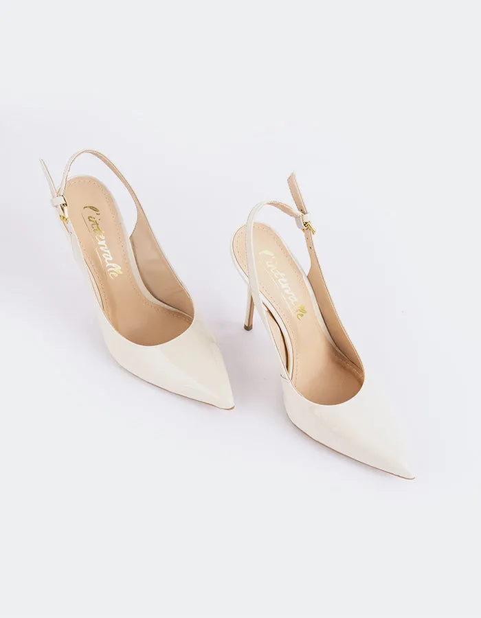 Janeiro Off-White Lackleder