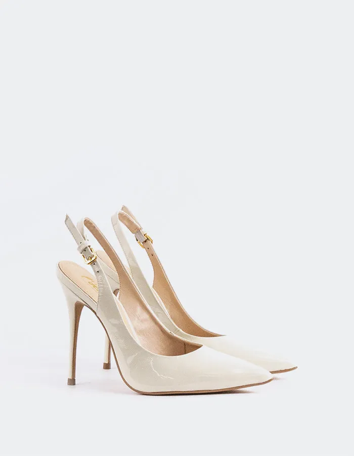 Janeiro Off-White Lackleder