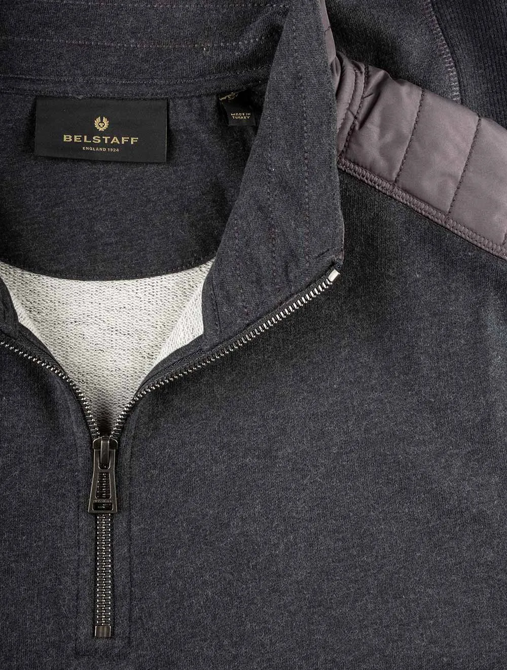 Jaxon Viertel-Zip Pullover Anthrazit