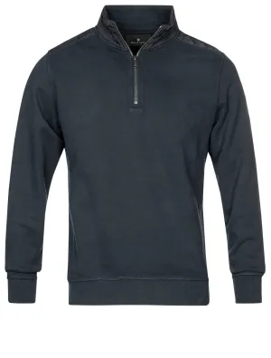 Jaxon Viertel-Zip Pullover Anthrazit