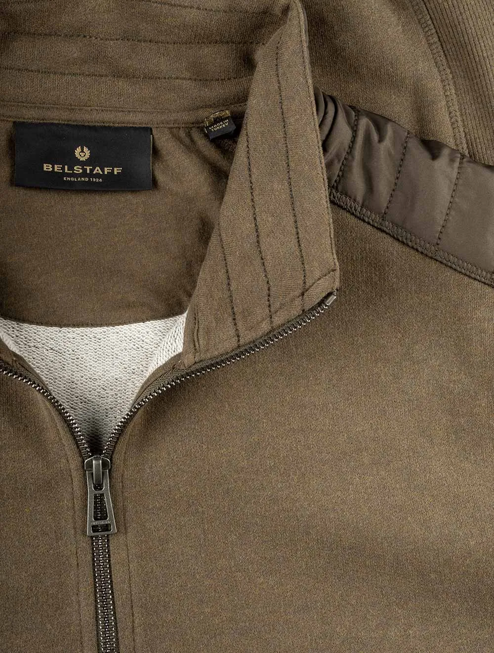 Jaxon Viertel-Zip Pullover Olive