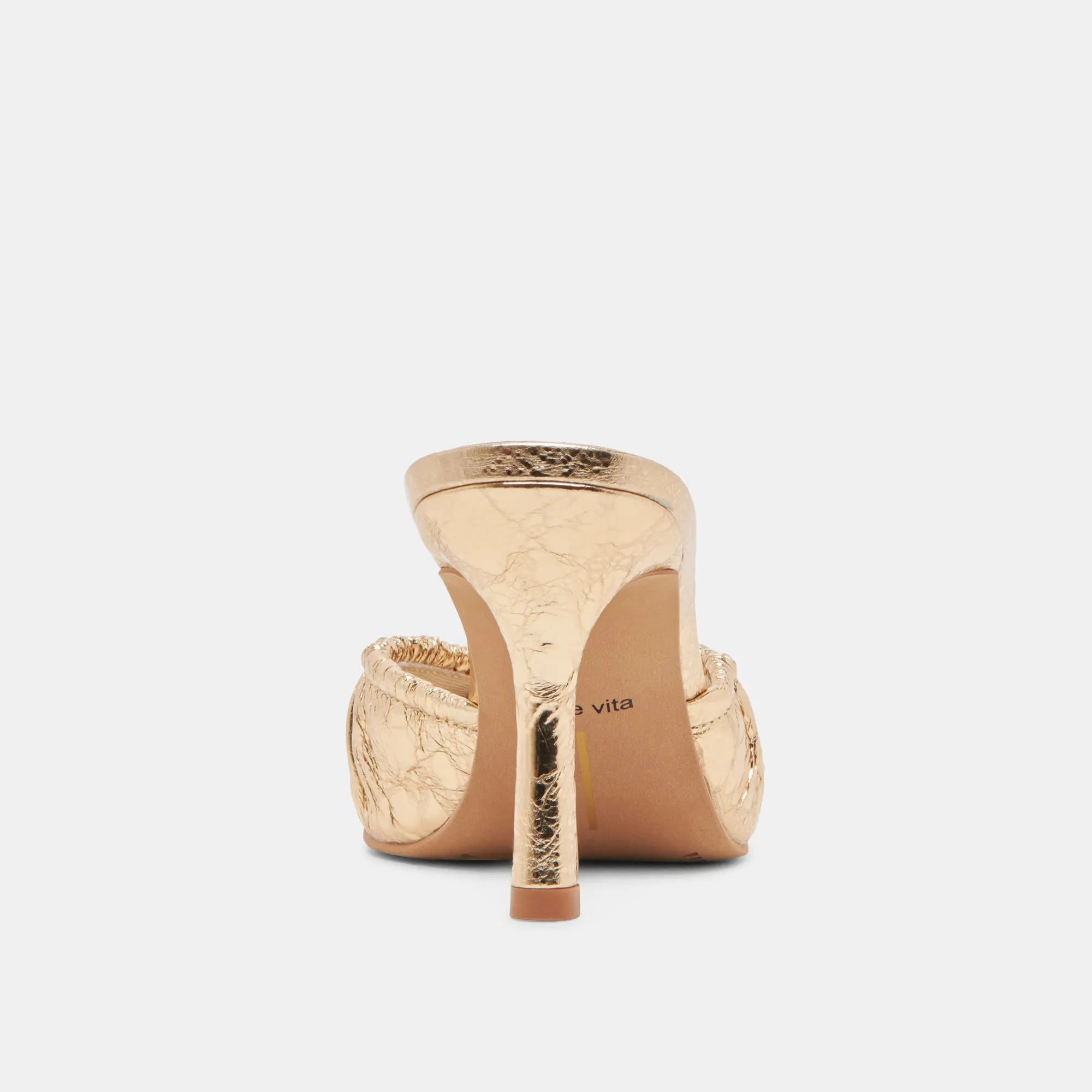KAIRI ABSÄTZE GOLD GESTRESSTES LEDER