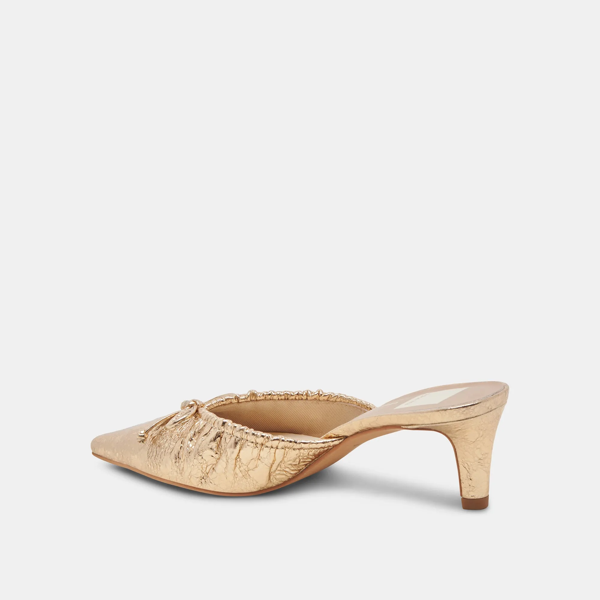 KAIRI MID HEELS GOLD LEDER MIT VINTAGE-OPTIK