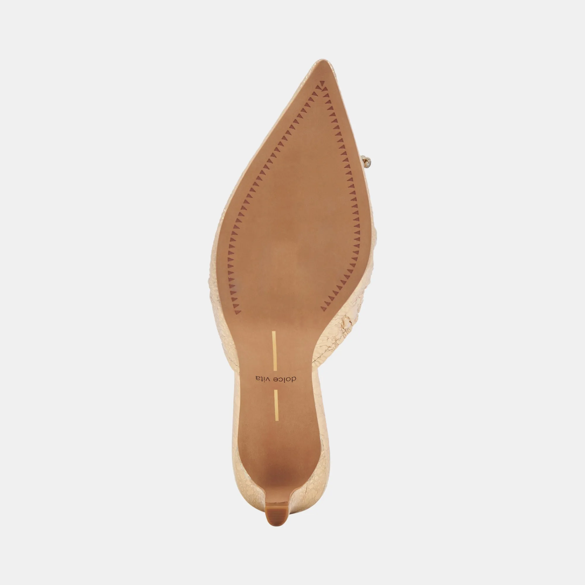 KAIRI MID HEELS GOLD LEDER MIT VINTAGE-OPTIK