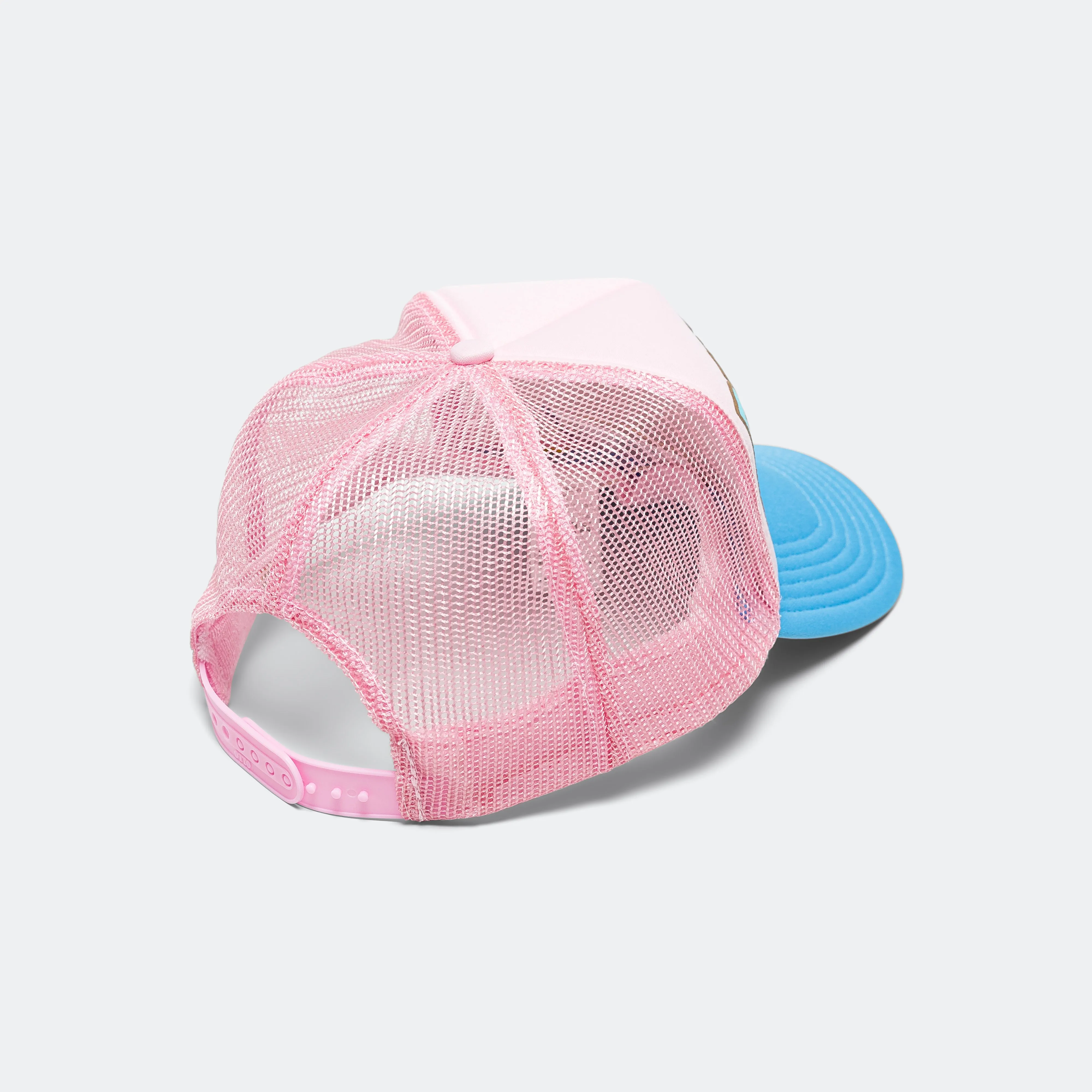 Kapital Clothing DENIM MÄNNER LIEBEN KATZEN Trucker Cap - Rosa/Türkis