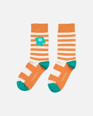 Kasvaa Multi Tasaraita Unikko Kiosk Socken Kleidung_Marimekko