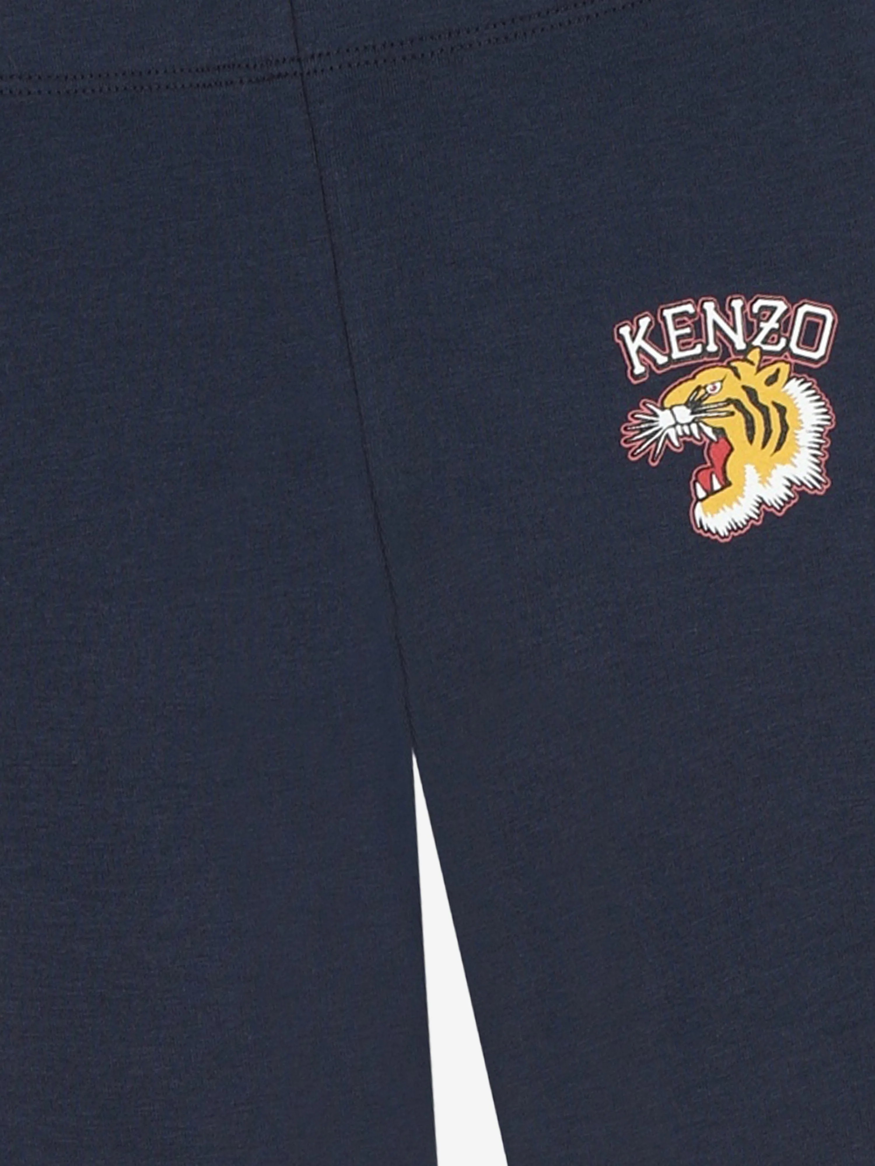 KENZO Mädchen Logo Leggings in Marineblau