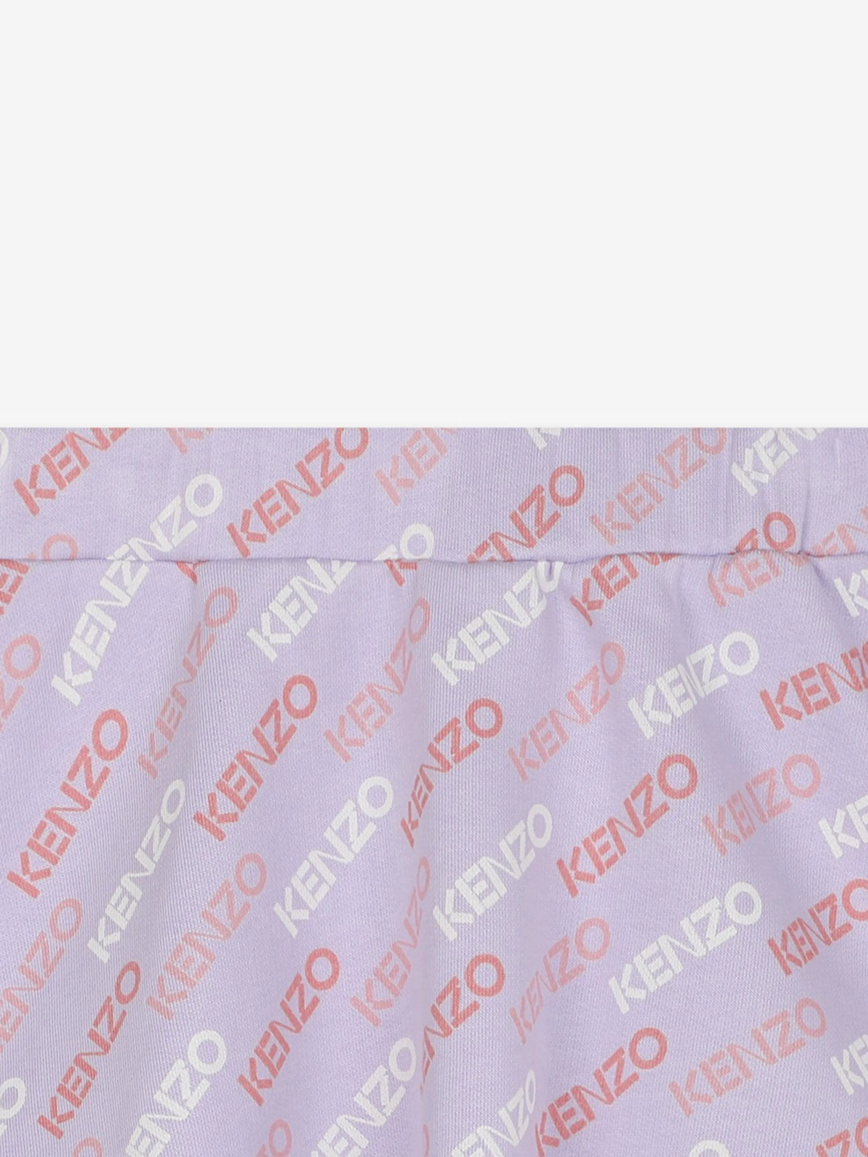 KENZO Mädchen Logo-Print Rock in Lila