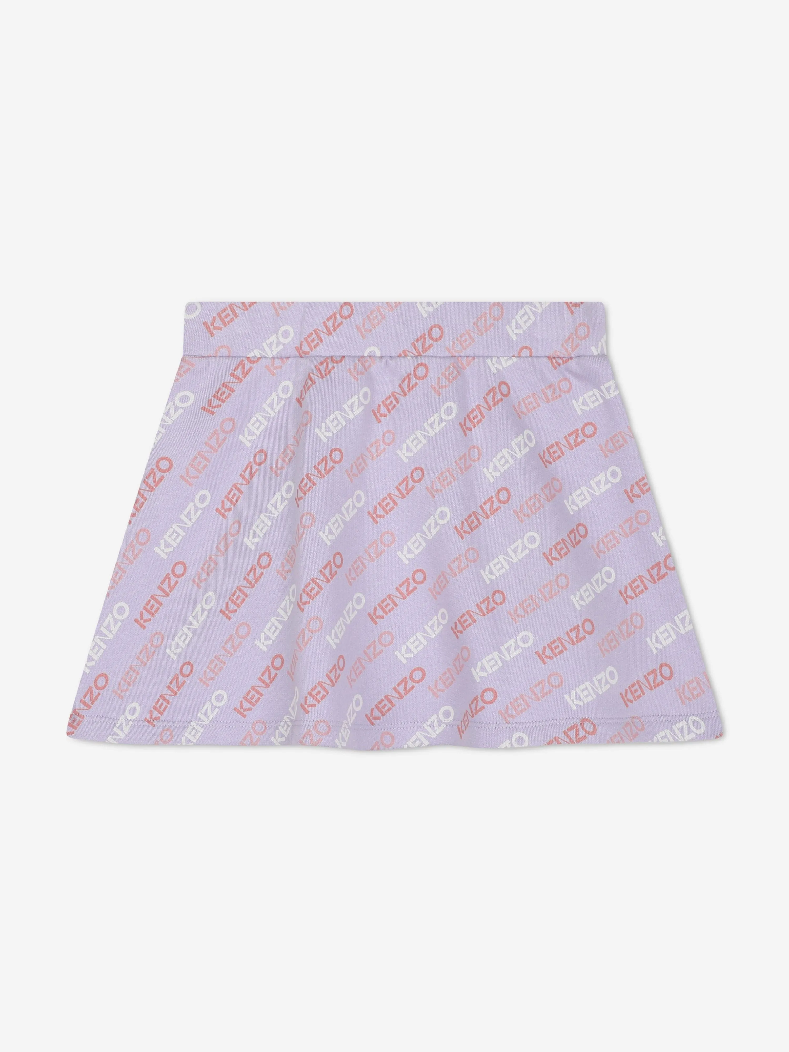 KENZO Mädchen Logo-Print Rock in Lila