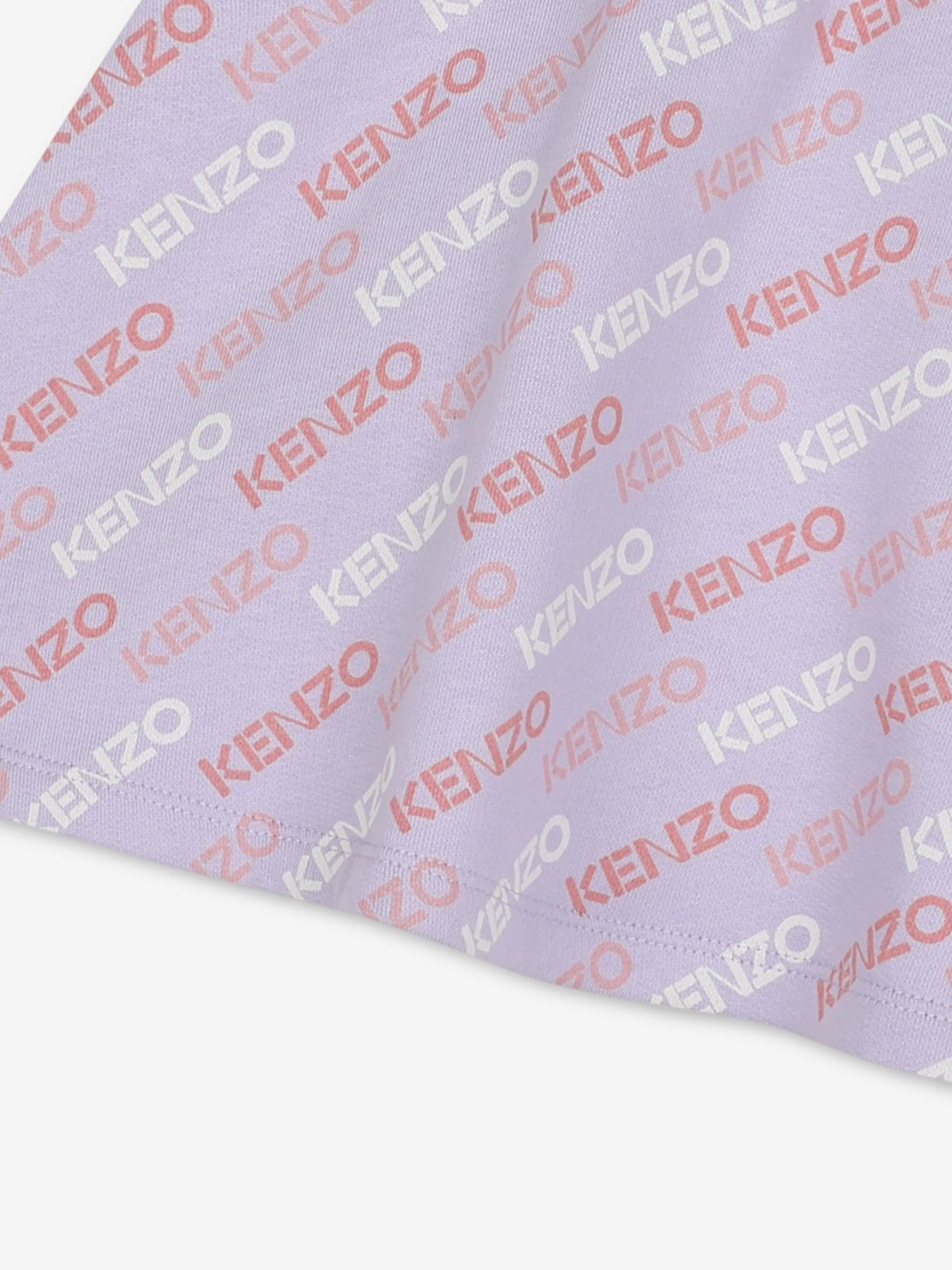 KENZO Mädchen Logo-Print Rock in Lila