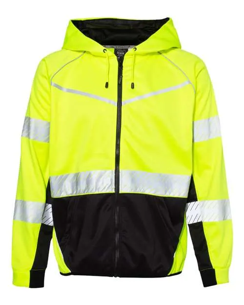 Kishigo JS150 Premium Black Series Kapuzenpullover mit Reißverschluss