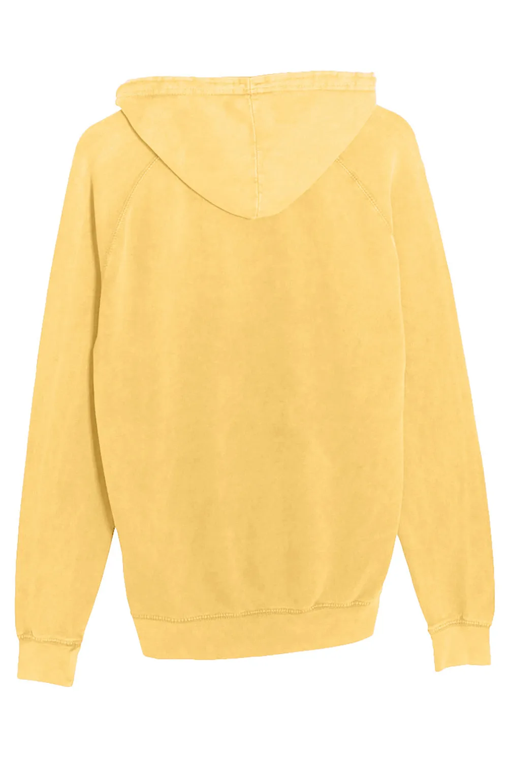 Lane Seven Herren Vintage Raglan Kapuzenpullover mit Kangaroo-Tasche - Vintage Senfgelb
