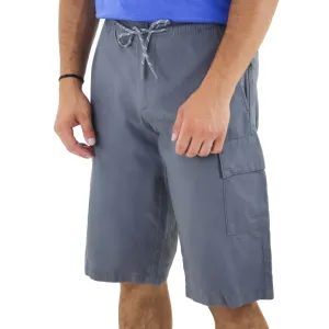 Herren Baumwoll Cargo Shorts, Grau