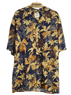 Herren Chemise mit Blumenmuster, Mehrfarbig