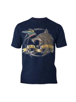 Herren T-Shirt mit Grafikdruck, Marineblau
