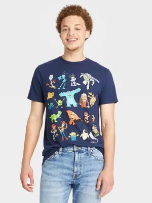 Herren T-Shirt mit Grafikdruck, Marineblau