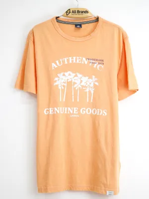 Herren T-Shirt mit Aufdruck, Orange