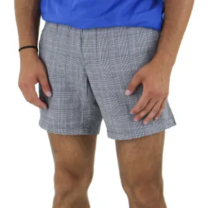 Herren Karo Shorts, Grau