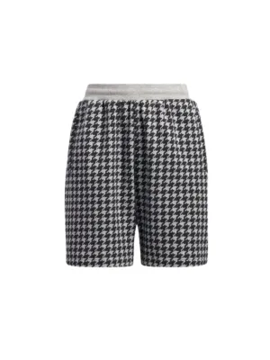 Herren-Karosshorts, Grau/Schwarz
