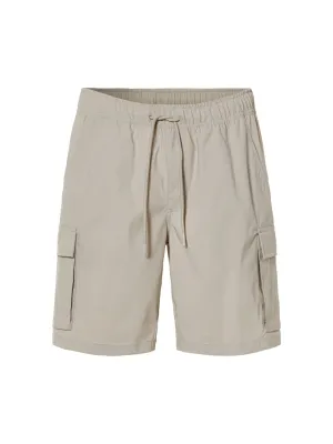 Herren Cargo Shorts, Einfarbig, Beige