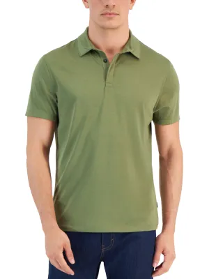Herren Polo T-Shirt, Einfarbig, Olive