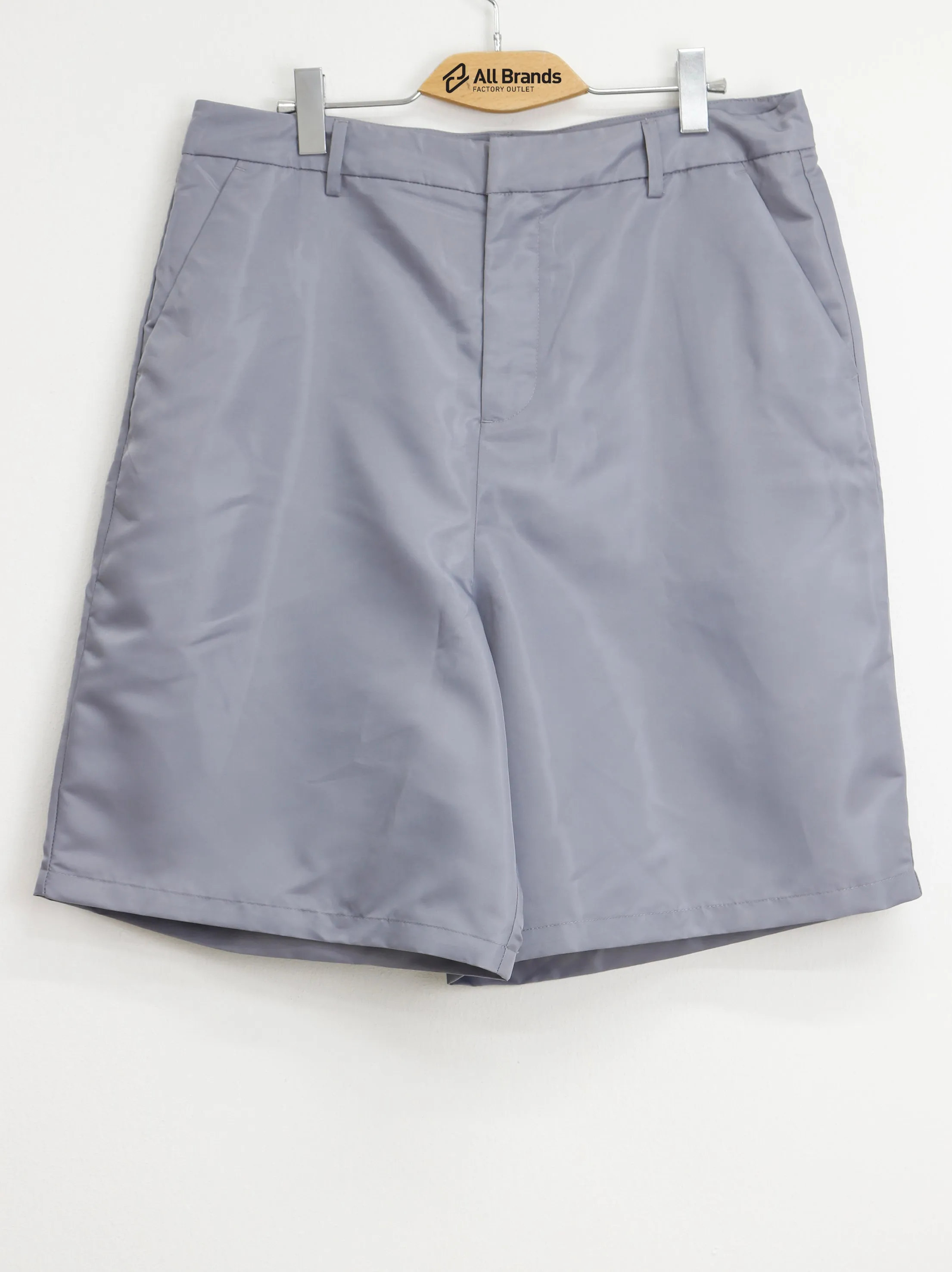 Herren einfarbige kurze Hose, Grau