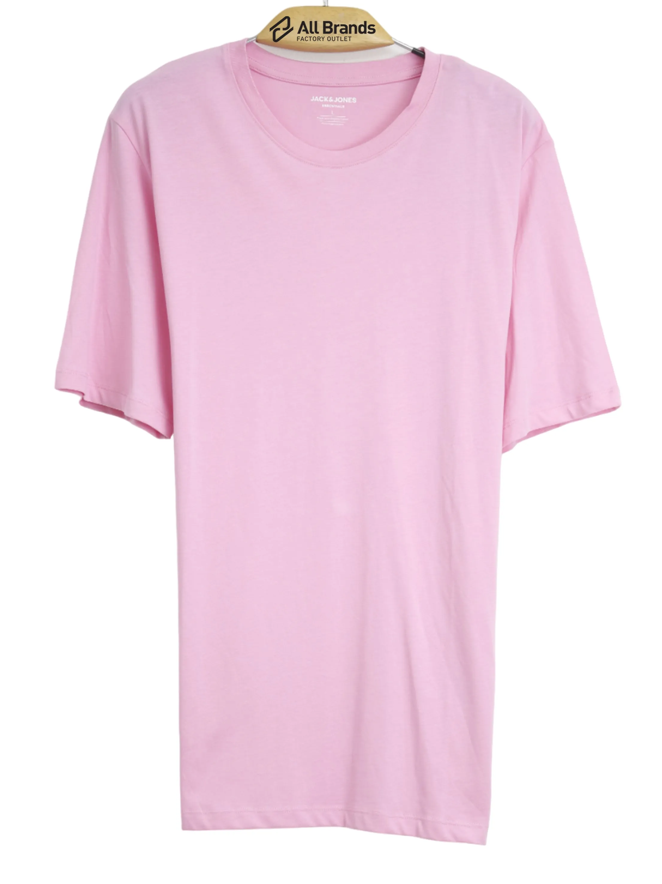 Herren Basic T-Shirt, Einfarbig, Rosa