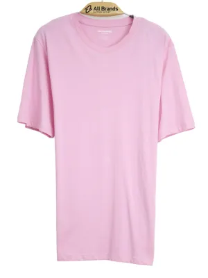 Herren Basic T-Shirt, Einfarbig, Rosa