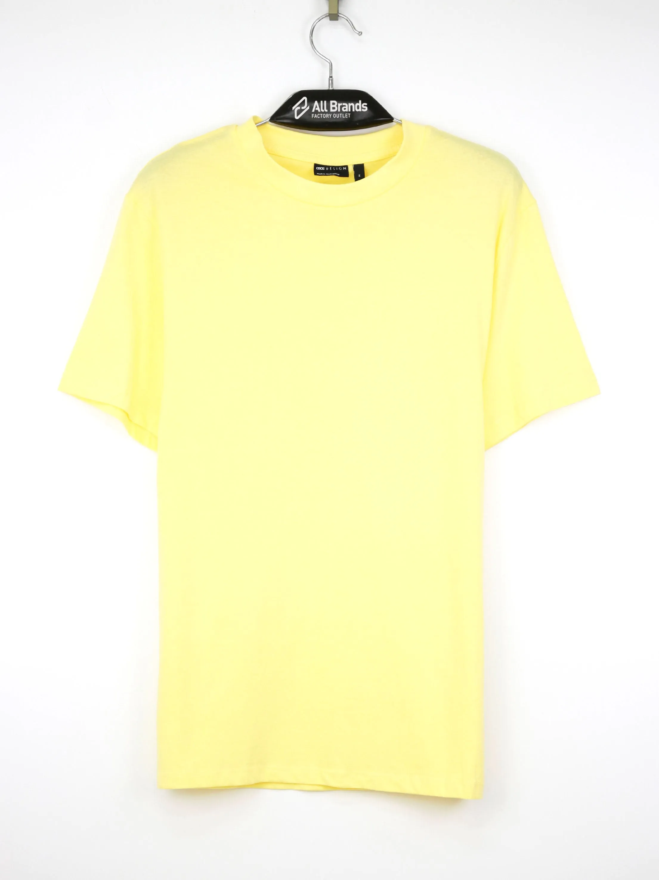 Herren T-Shirt, Einfarbig, Gelb