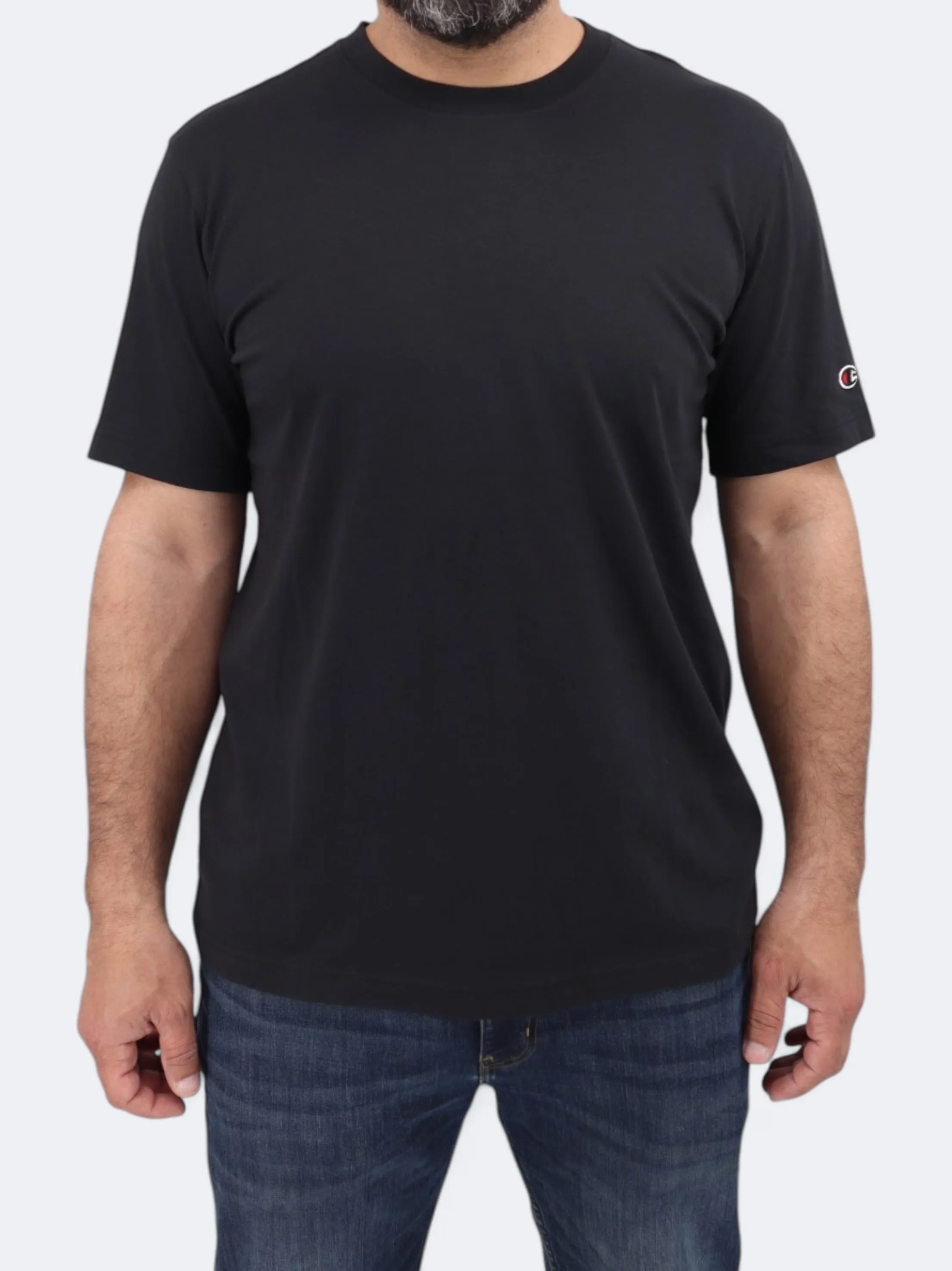 Herren Basic T-Shirt, Schwarz