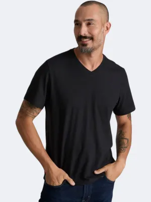 Herren Basic T-Shirt, Schwarz