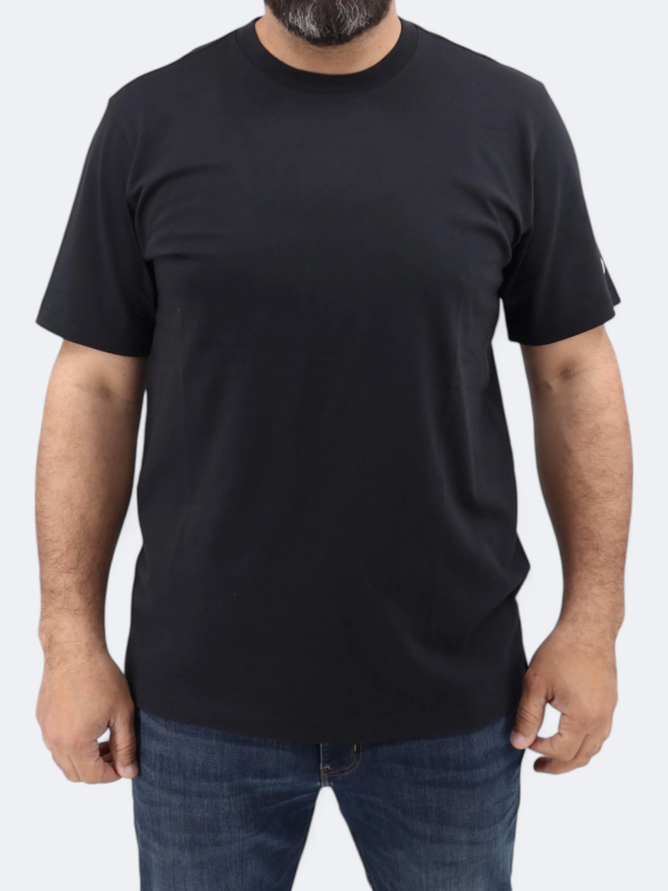 Herren Basic T-Shirt, Schwarz