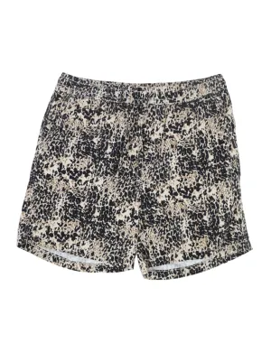 Drucke Herrenkurzshorts, Schwarz/Beige