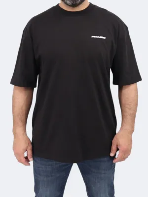 Herren T-Shirt mit Aufdruck, Schwarz