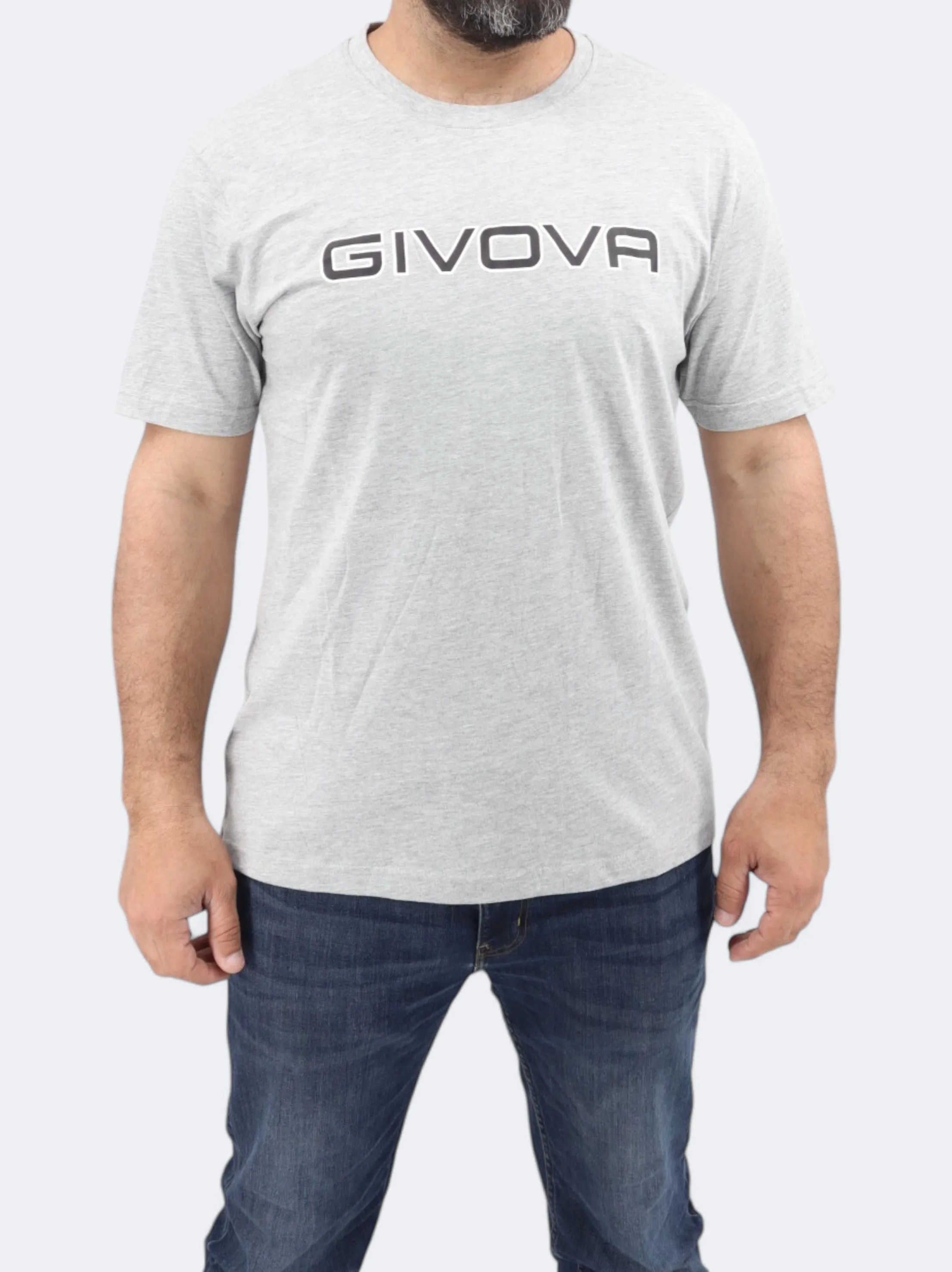 Herren T-Shirt mit Aufdruck, Grau
