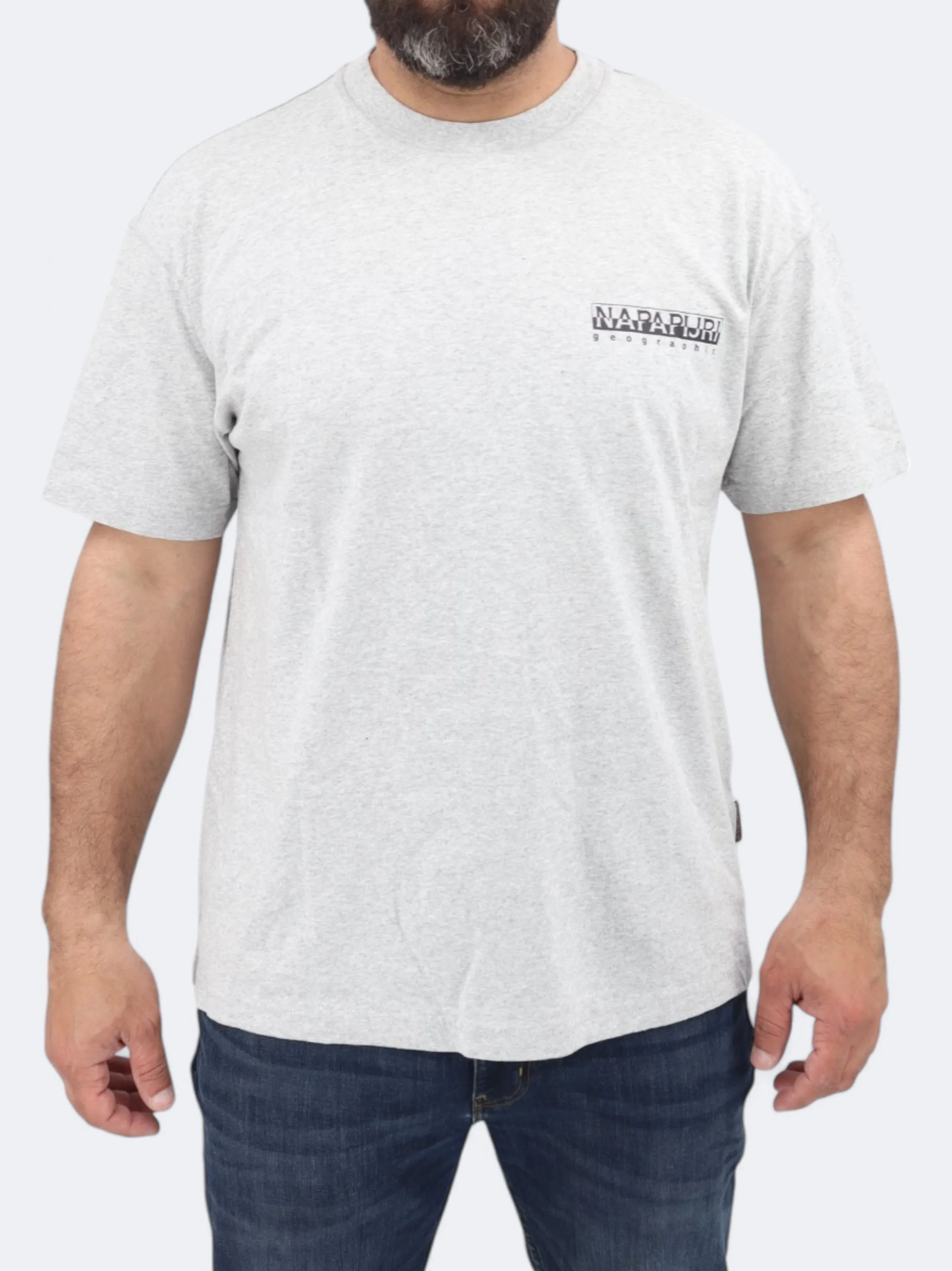 Herren T-Shirt mit Aufdruck, Grau