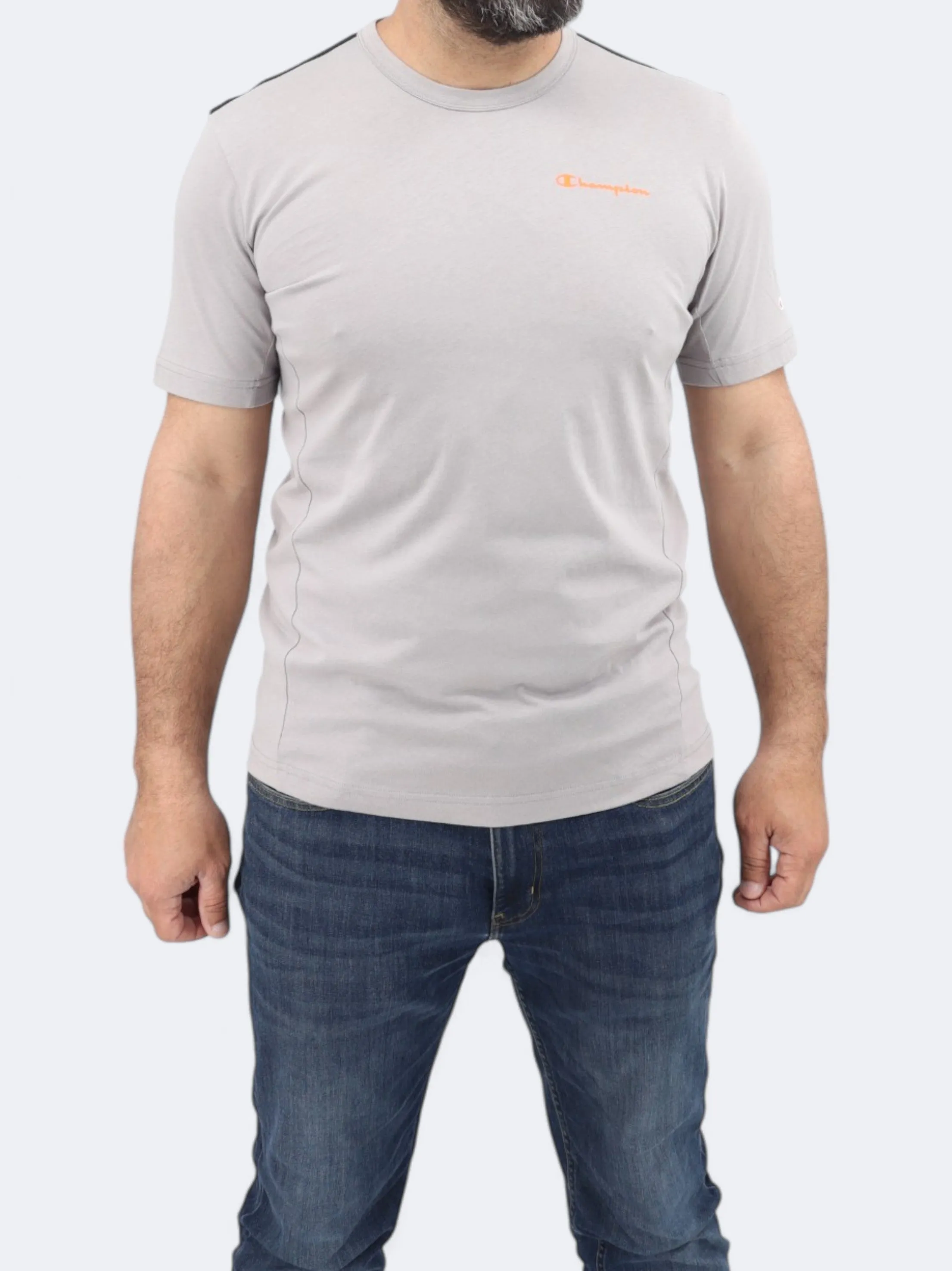 Herren T-Shirt mit Aufdruck, Grau