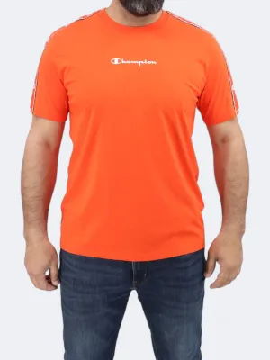 Herren T-Shirt mit Aufdruck, Orange