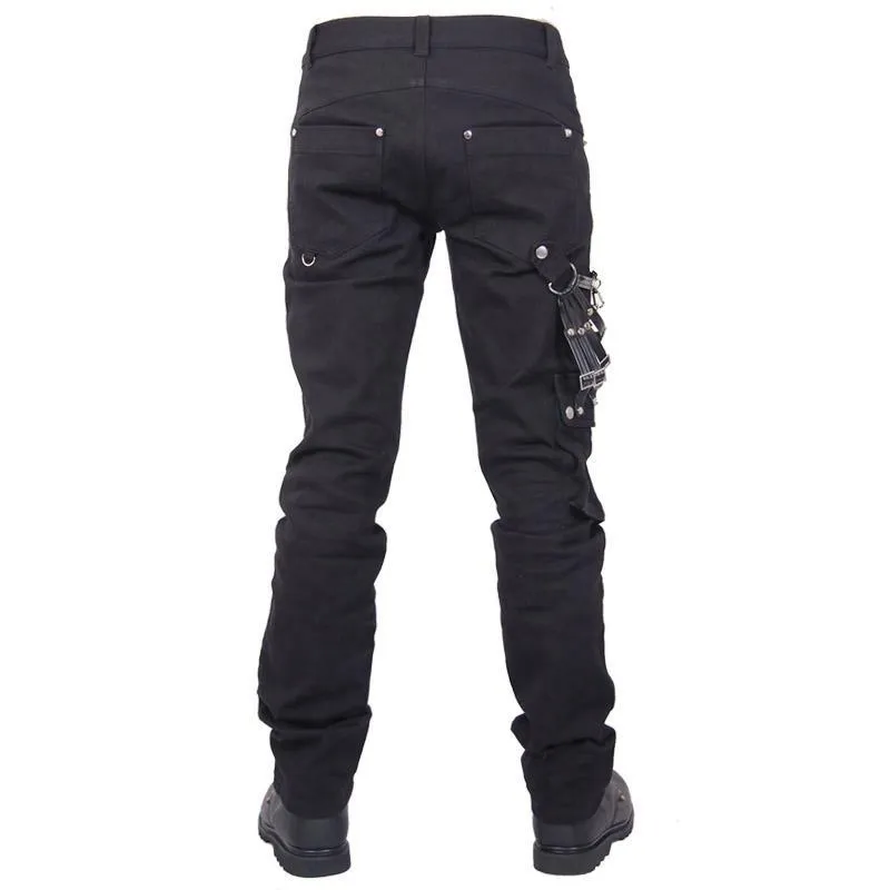 Herren-Punkhose mit Metallkette
