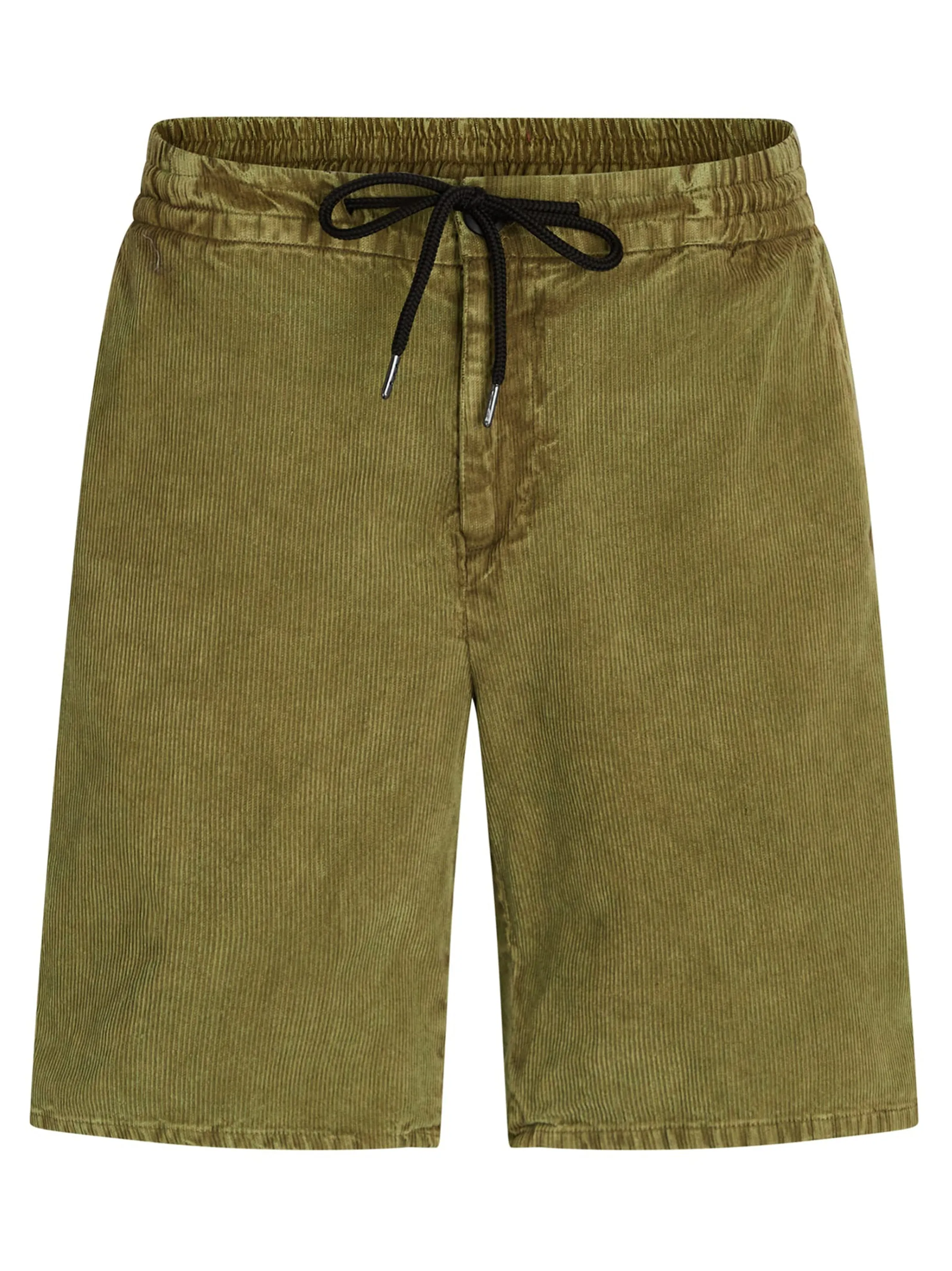 Herren-Rippensamt Shorts, Olivgrün