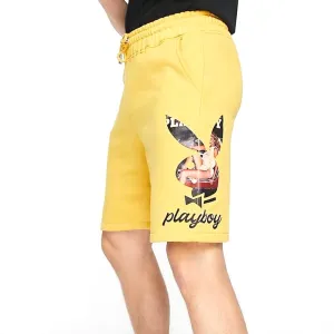 Herrenkurzshirt mit Fotodruck, Gelb