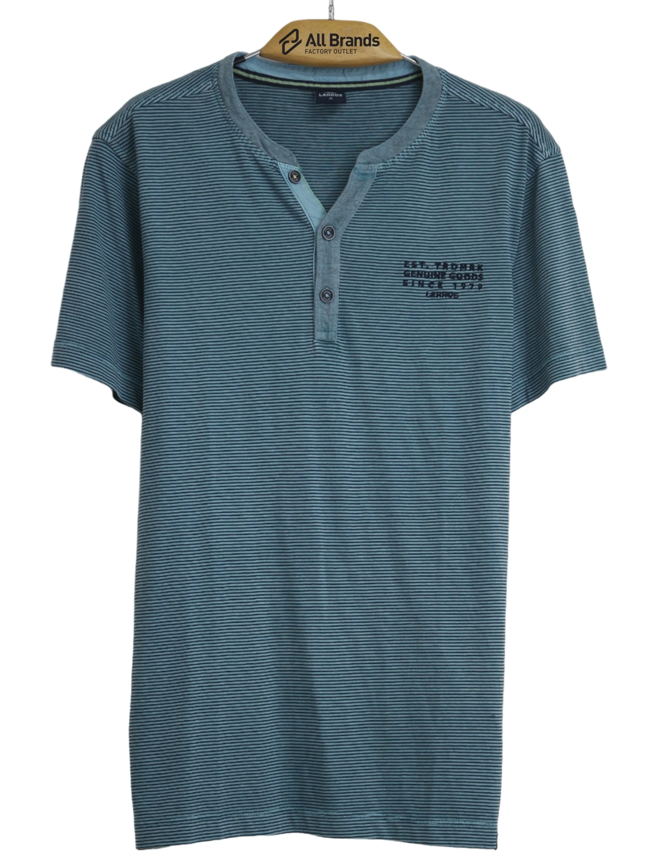 Herren gestreiftes Hemd, Blau
